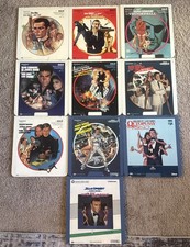Lot Of 10 James Bond CED RCA VideoDiscs James Bond 007 Sean Connery Roger Moore