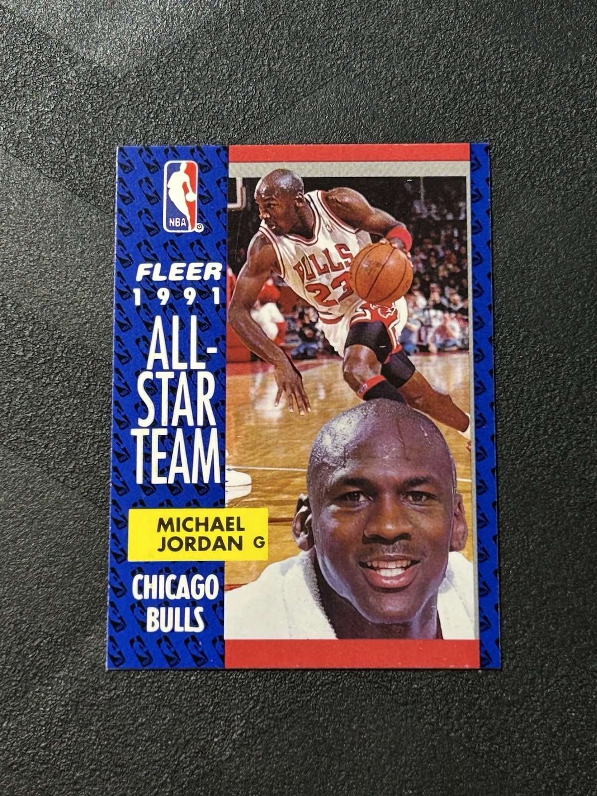 1991-92 Fleer Basketball • Michael Jordan “All-Star Team” #211 • Mint (A)