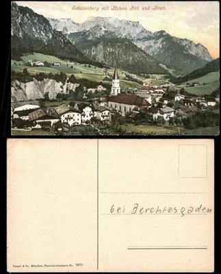 Ansichtskarte Marktschellenberg Schellenberg Markt Stadtpartie 1912
