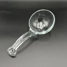 Large 9" Glass Cooking Ladle Spoon Server without a pourer Spout