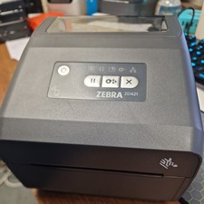 Zebra ZD421 Label Printer 4" Direct Thermal 203dpi USB Ethernet + Power Supply