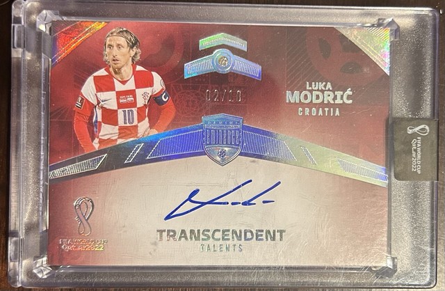 2022 Panini Eminence FIFA World Cup Qatar Transcendent Luka Modric Auto #2/10