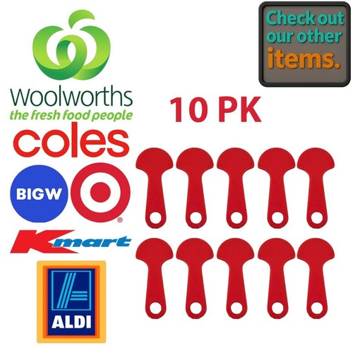 10X Trolley Token Unlocker Key Set Aldi Coles Woolworths | Fathers Day Gift - Picture 6 of 15