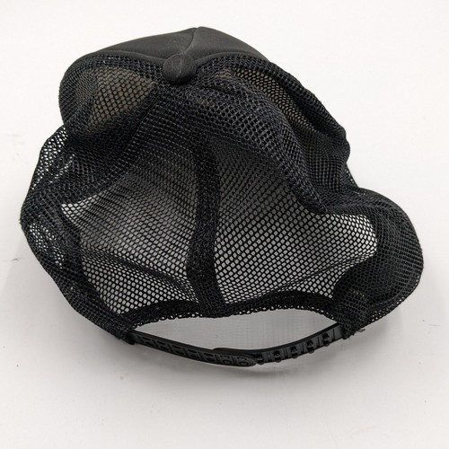 Vintage Dickies Men's Snapback Purple Logo Black One Size Truckers Cap Hat - Picture 3 of 5