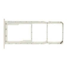 SIM Micro SD Card Tray Dual for Samsung Galaxy A11 White Replacement Repair