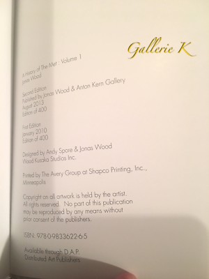 JONAS WOOD A HISTORY OF THE MET VOL. 1 HARDCOVER 2013 2nd EDITION