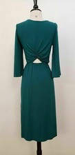 Anthropologie Midi Dress New Size Small Green Knotted Granny Cottage Bell