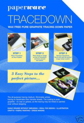 Tracedown -  A3 Sheet - 5 sheets of Assorted colours