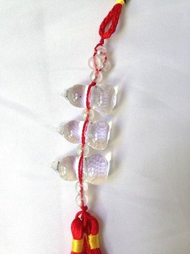 Handcraft Clear Crystal Wu Lou / Gourd Feng Shui Good Health Lucky Energy - Picture 3 of 9