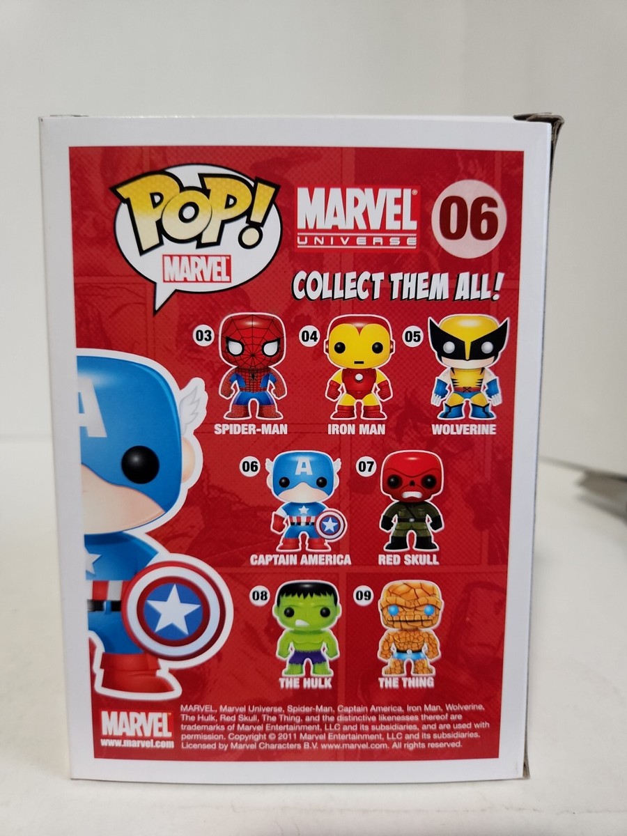 FUNKO POP Marvel Marvel Universe #06 Captain America Vinyl Bobble