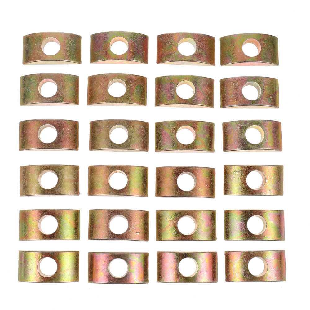 25pcs Wardrobe 4-in-1 Screw Spacers Half Moon Washer Furniture Assembly Fittings-image