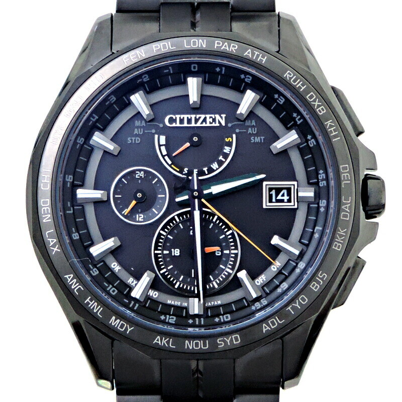 Citizen Atessa AT9097-54E Men's Watch Titanium Case Black Dial