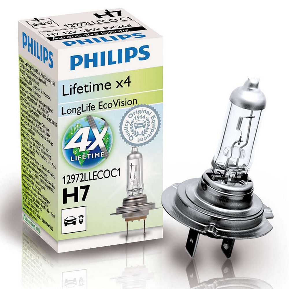 Lampadina H7 12972LLECOC1 PHILIPS per OPEL RENAULT BMW FORD SAAB VW CITROËN FIAT - Immagine 2