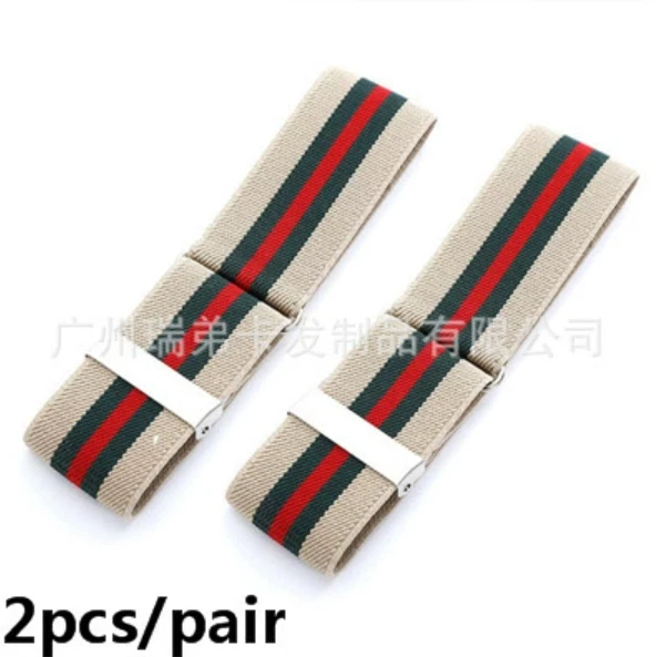 Hombres Mujeres Camisa Manga Soporte Brazalete Liguero Elástico Nylon Brazalete Banda Anillo Aro Foto 2 de 4