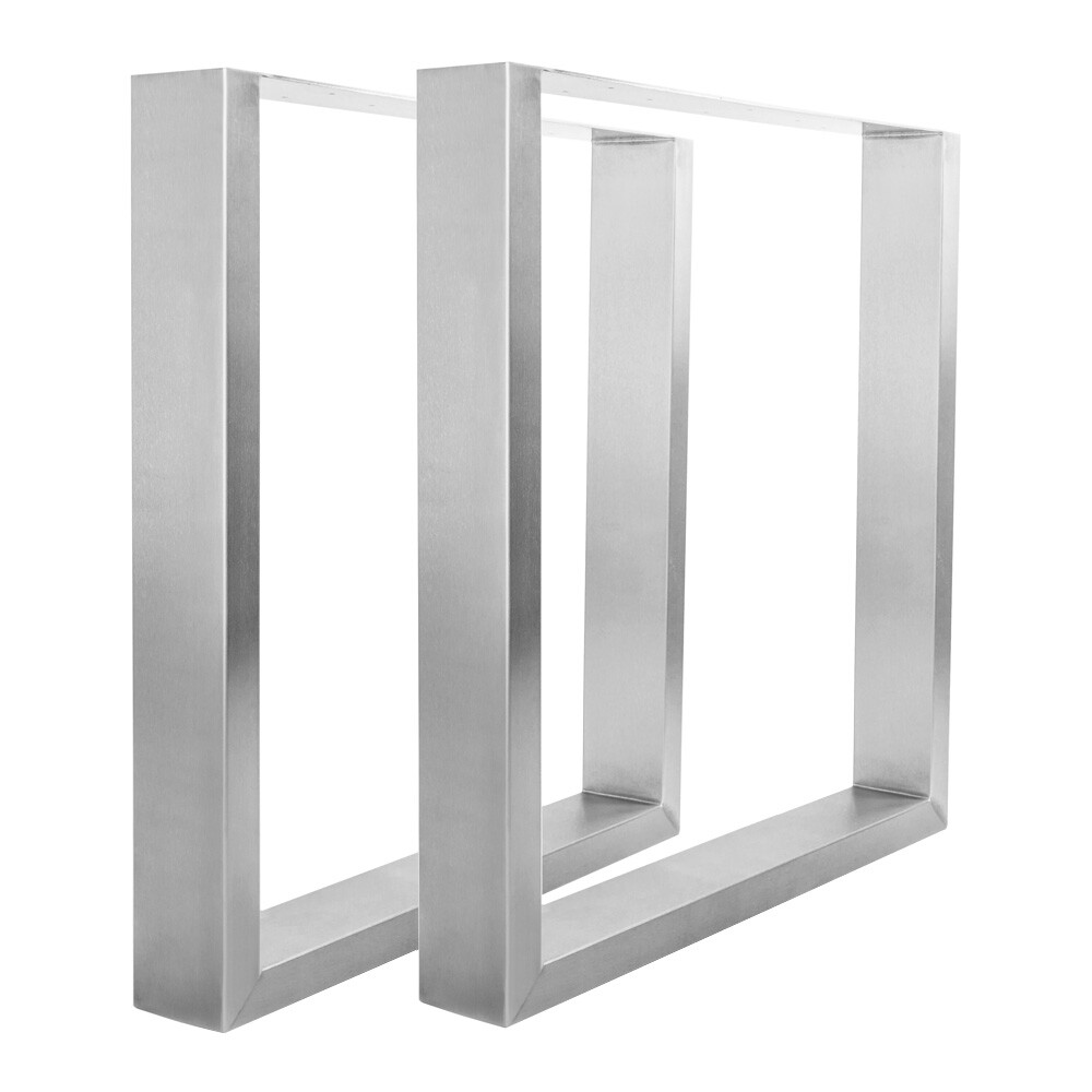 Tischgestell Edelstahl TU 100x40 500-900 mm Untergestell Kufen Tischuntergestell