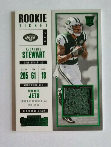 2017 Panini Contenders ArDarius Stewart New York Jets Alabama - Jersey A - Picture 1 of 1