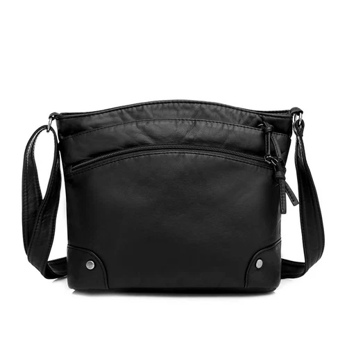 Womens Vintage Soft Leather Shoulder Bag Purse Lady Messenger Crossbody Bag - Bild 19 von 50