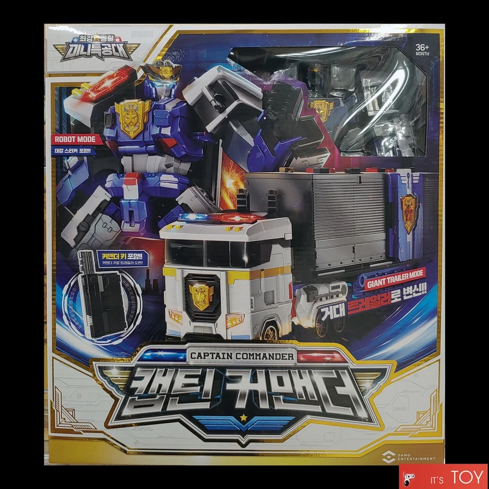 Miniforce Super Cops CAPTAIN COMMANDER Police Trailer Transformer