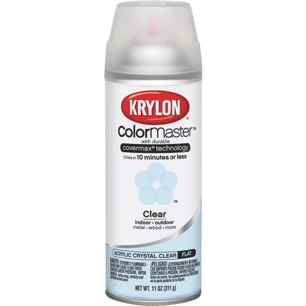 ( 2 PACK) KRYLON ColorMaster FAST DRY CLEAR GLOSS SPRAY PAINT FINISH