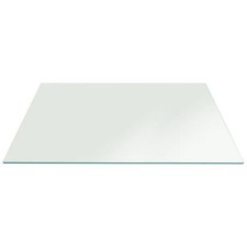 Rectangle Glass Table Top Clear Tempered 1/2" Inch Thick with Flat Polished Edge