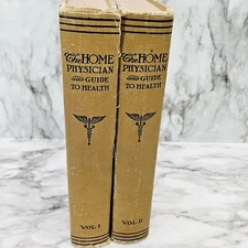 The Home Physician and Gide to Health Volume 1 & 2 Brown HC 1940 Revised Edition