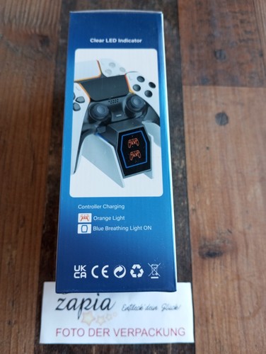 NΕЦ & ОѴP: PS5 (Schnell-) Ladestation für PS5 & Edge-Controller m. LED Anzeige - Bild 2 von 4