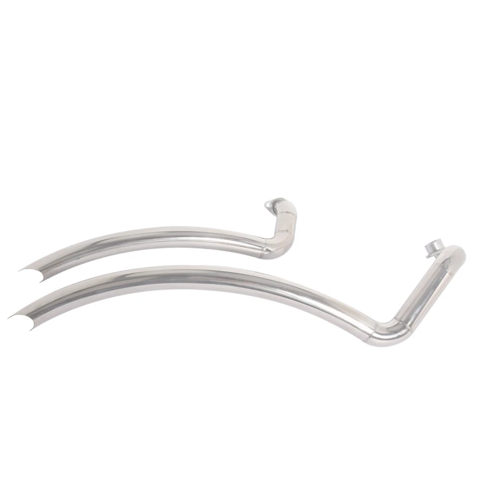 Stainless Steel Exhaust Pipes System Fit For Yamaha V Star 650 XVS400 XVS650 Foto 3 de 4