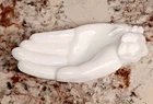 Vintage Milk Glass Victorian Hand Trinket Dish