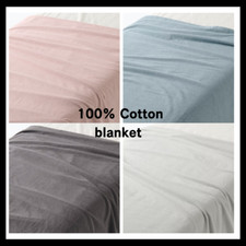 MUJI original Pile Towel Blanket 100% Cottton Single Size 140 x 200cm from japan