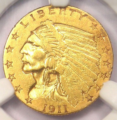 1911 D Indian Gold Quarter Eagle 250 Coin Weak D Ngc Au Detail Key Date Ebay
