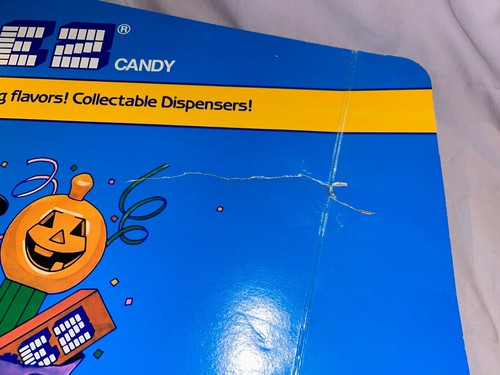 VINTAGE PEZ HALLOWEEN DISPLAY HEADER CARD 1980'S WITCH JACK O LANTERN - Picture 5 of 7