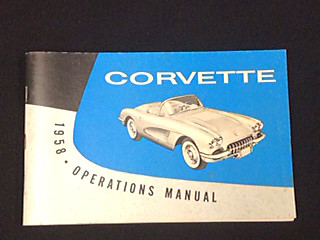 1958 Corvette Operations Manual---Nice New Reproduction---NCRS! - Picture 1 of 1