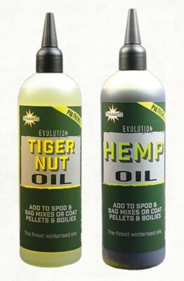 Dynamite Baits Evolution Oil Tiger Nut Hemp Fishing Attractant Bait Liquid Dip