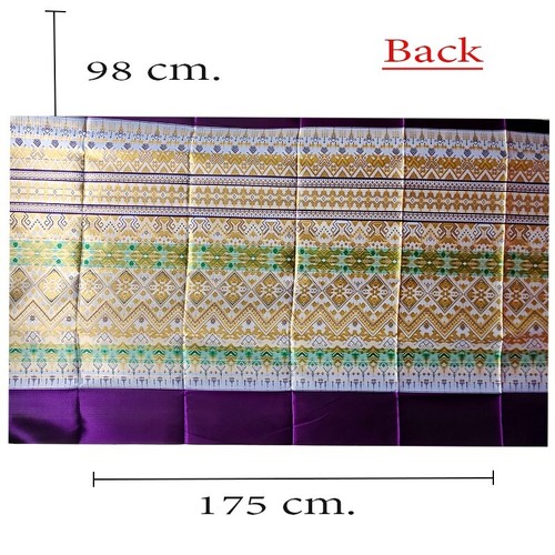 Rayon Fabric with Traditional Thai Pattern – Glossy Finish | EB-151 - Picture 4 of 5