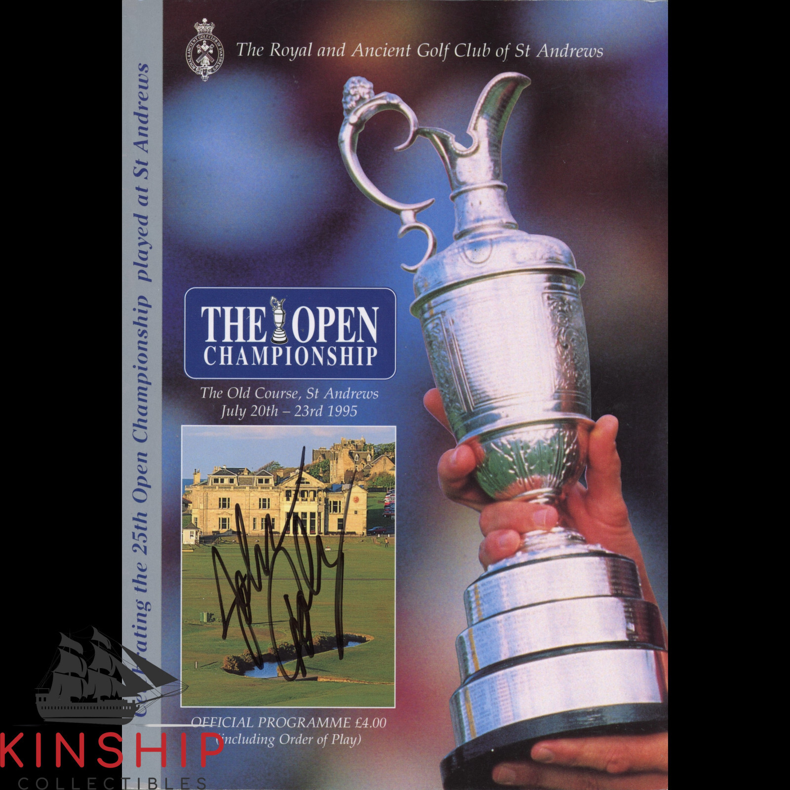 John Daly Autographed Signed 1995 British Open Program JSA COA St Andrews Old Course E289 