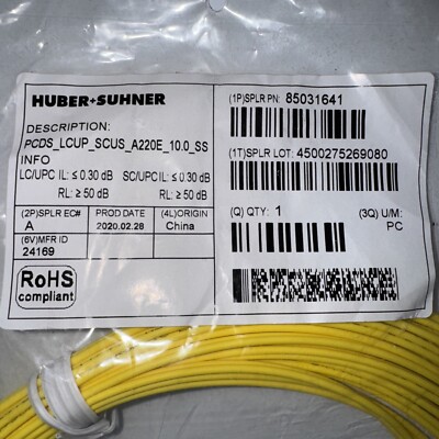 HUBER+SUHNER DESCRIPTION:PCDS_LCUP_ SCUS_A220E_10.0_SS