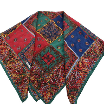 CODELLO Silk Scarf Multicolor Patchwork Large 34/34''