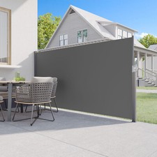 Retractable Patio Side Awning Privacy Screen Privacy Divider With Sun Shade