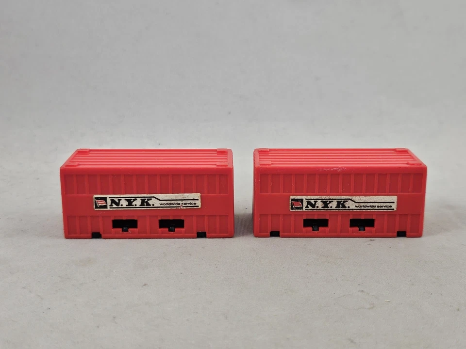 Matchbox 2 x PSI Container in rot N.Y.K. Worldwide Service - Bild 4 von 4