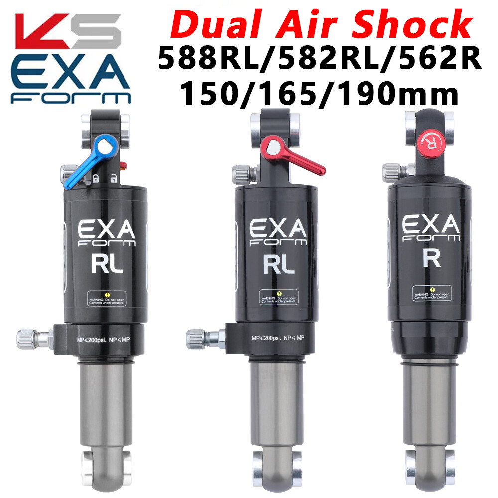 KS Dual Air Shock Suspension Mountain Bike Bicycle Rear Shock 150