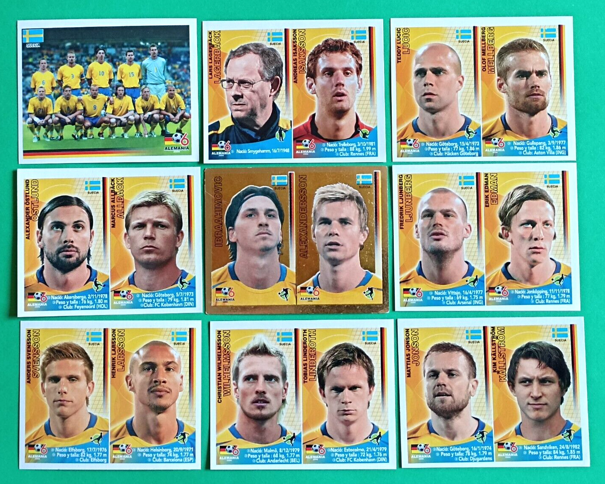 2006 Navarrete Germany World Cup FIFA - E08A SWEDEN SOCCER TEAM