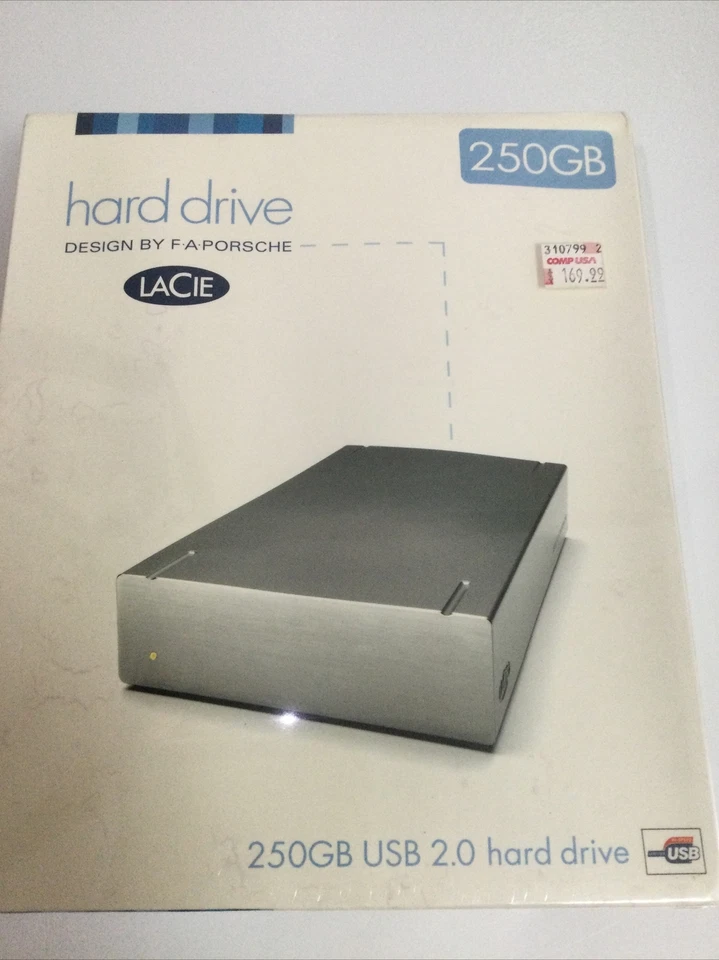 LaCie F.A. Porsche 250GB USB 2.0 External Portable Hard Drive *NEW* - Image 2 of 4
