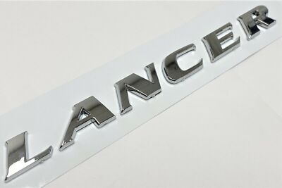 CHROME LANCER EMBLEM REPLACEMENT FOR MITSUBISHI REAR TRUNK NAMEPLATE BADGE DECAL