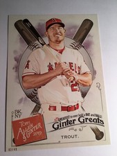 2019 Topps Allen & Ginter Ginter Greats 5x7 /49 Mike Trout Angels 46