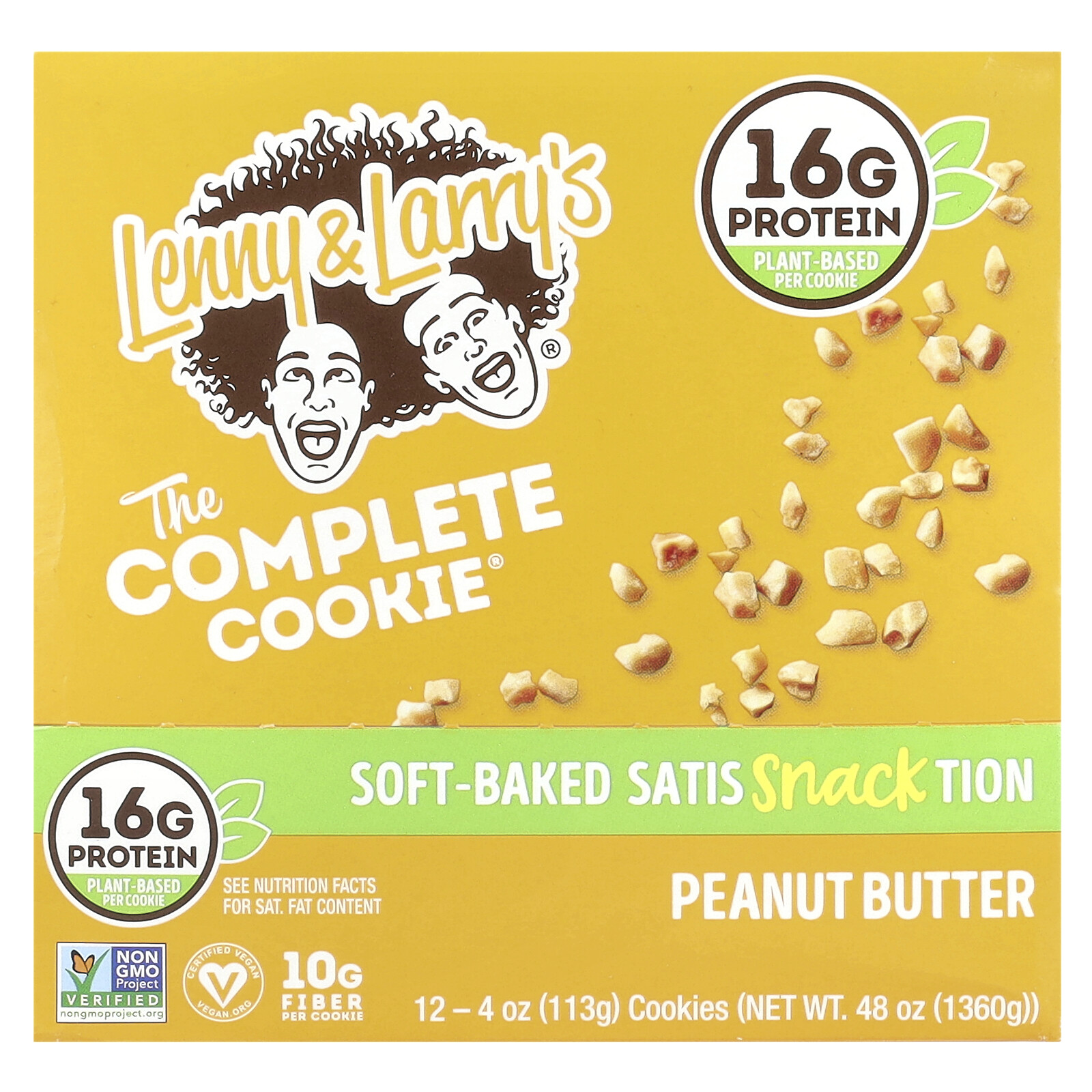 Готовое печенье, арахисовое масло, 12 печений по 4 унции (113 г) каждое