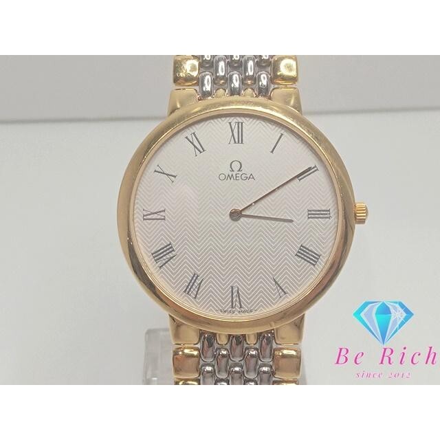 Omega Deville Watch Quartz 32mm Men's IvoryDial SwissMade Round 395.0875.2 Japan