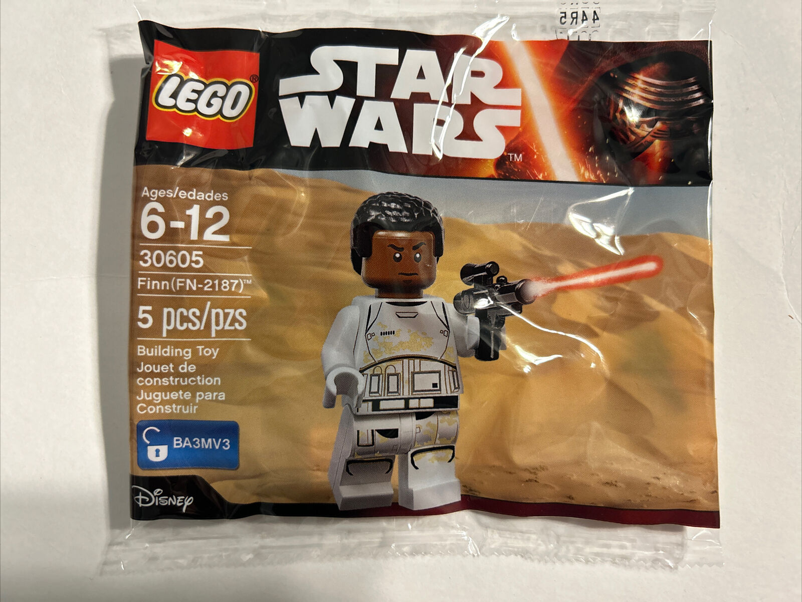 Lego Star Wars Finn (FN-2187) Polybag Minifigure 30605 NEW UNOPENED