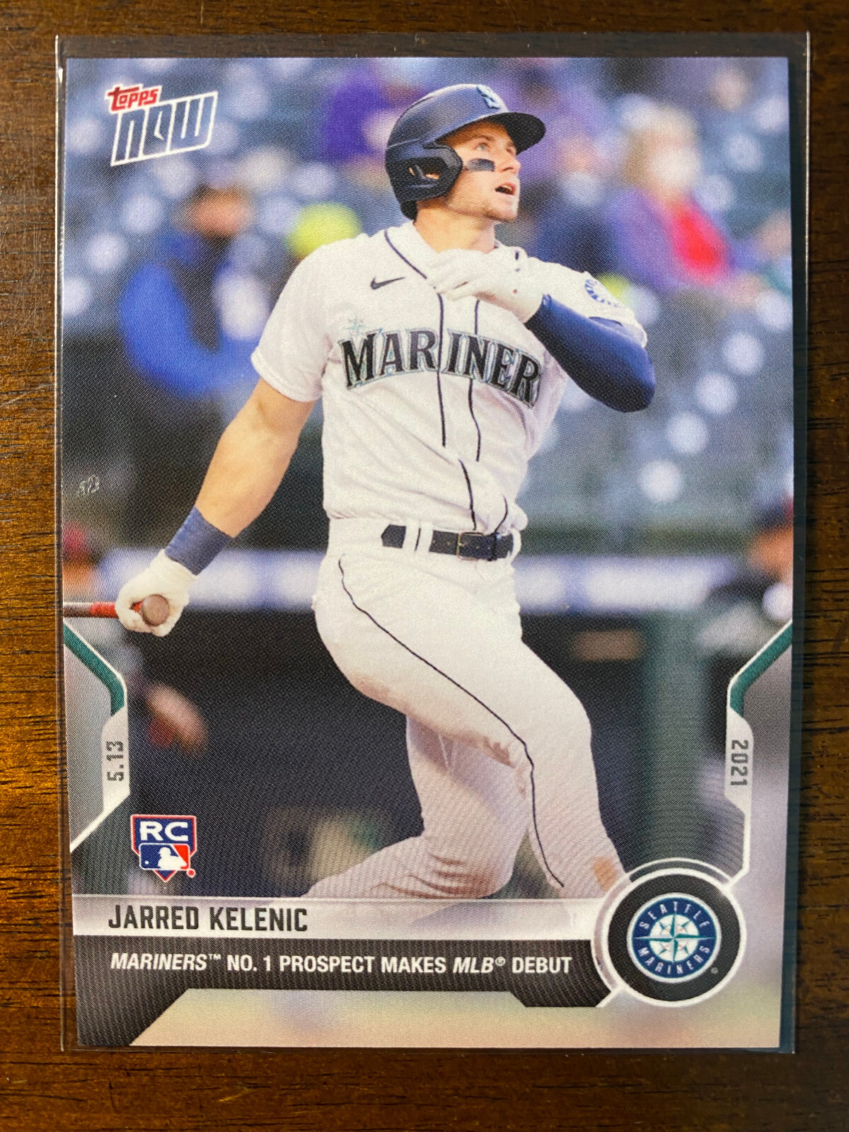 2021 Topps Now Jarred Kelenic #208 RC MLB Debut Seattle Mariners