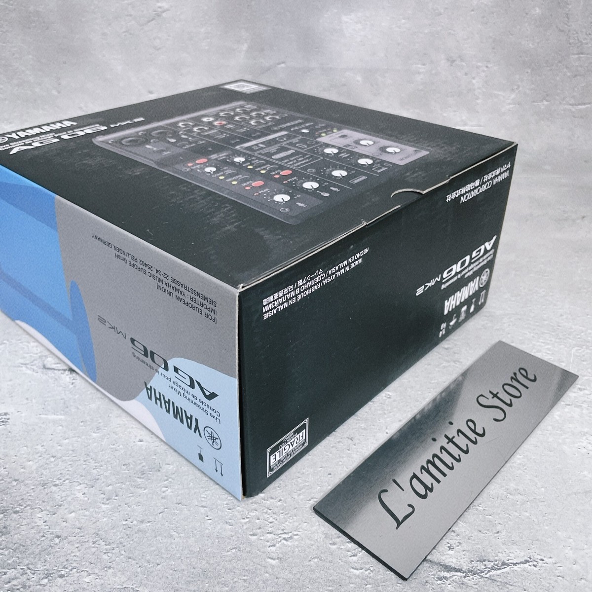 YAMAHA AG06MK2 B 6ch ブラック Yamaha AG06MK2 6-Channel Live Streaming Mixer with USB Interface