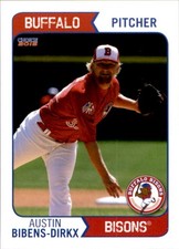 2015 Buffalo Bisons Choice #2 Austin Bibens-Dirkx Salem Oregon OR Baseball Card